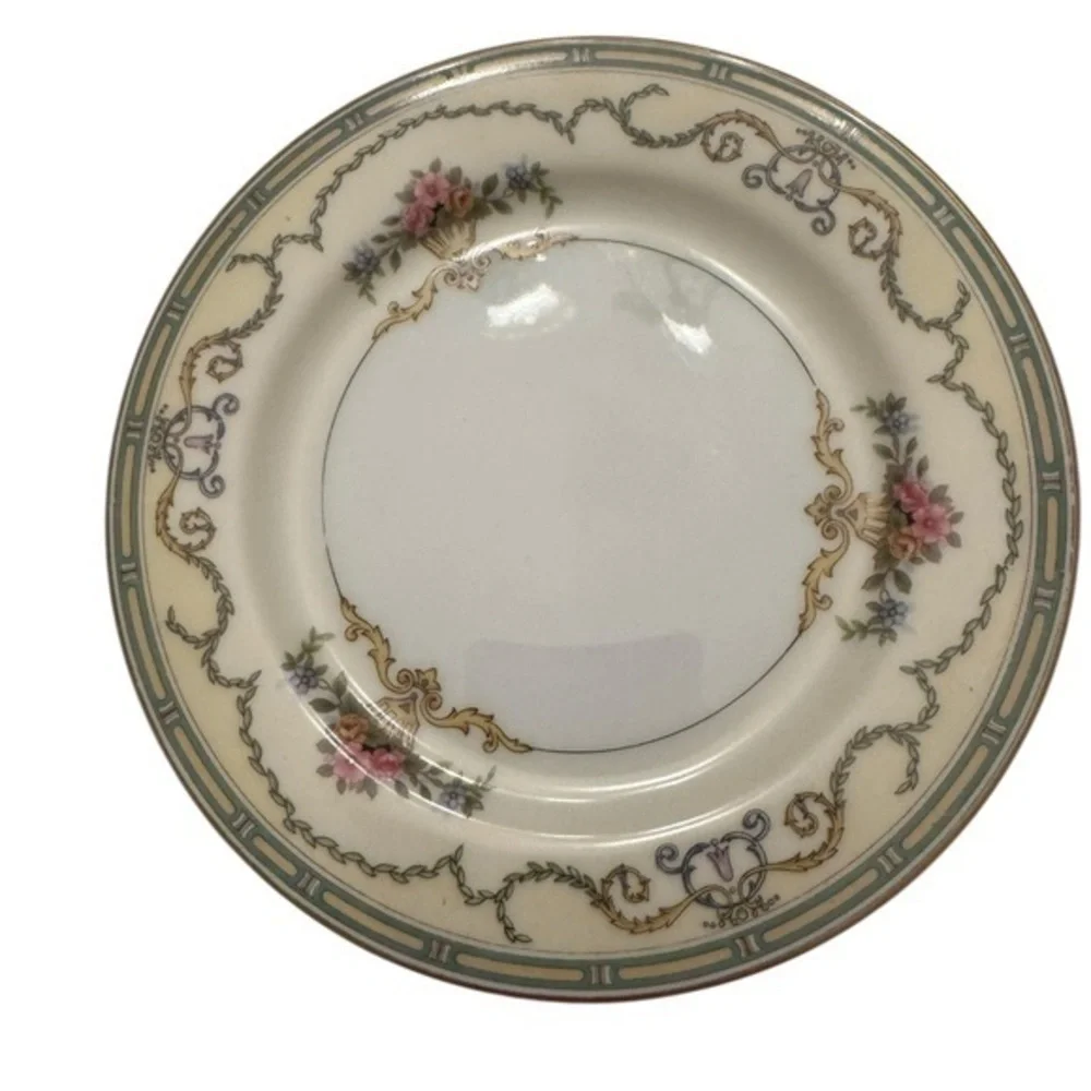 VINTAGE NORITAKE CHINA JAPAN SMARTNIS BREAD & BUTTER PLATES CA 1931 6 3/8